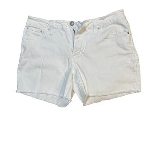 Seven7‎ Women's White Jean Shorts